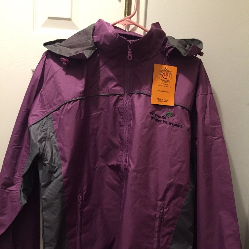 girl scouts womens M windbreaker jacket